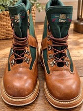 Vintage Orvis Fly Fishing Wading Boots Men's Size 11 Felt Sole Green Canvas... picture