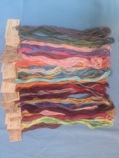 30 Skeins Of Weeks Dye Works Hand Dyed Embroidery Floss 26 Colors 5 Yards Each picture