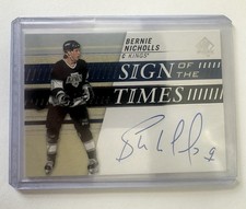 2019-20 SP Authentic Sign of the Times Bernie Nicholls #SOTT-BN Auto QTY AVAIL picture