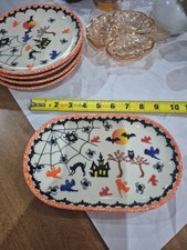 Kalich Polish Pottery serving Tray Vitage Ceramic Halloween picture