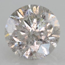 Certified 3.02 Carat H SI2 Round Brilliant Natural Enhanced Loose Diamond 8.98mm picture