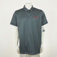 New Nike Golf Icon Pique Polo Shirt Mens XL Gray Dri-Fit Casual Ameristar Casino picture