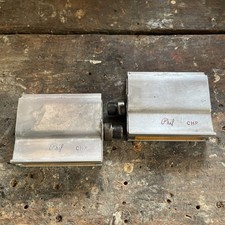 Vintage Phil CHP Platform Bike Pedals 9/16 Silver Pair 320g Reflectors Tour Road picture