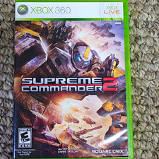 Square Enix Supreme Commander 2 Xbox 360 Disc, Case & Manual NTSC-U/C E10+ picture