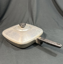 Wagner Ware Sidney O Magnalite 4510 Square Aluminum Frying Pan w/ Lid Quality picture
