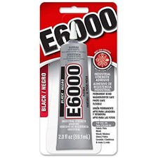 E6000 Industrial Sticky Adhesive Black 2 Oz Flexible Fabric Metal Wood Glass New picture
