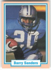 1989-90 All-Sports Superstars 1-4(unlicensed) Barry Sanders NNO Detroit Lions NM picture