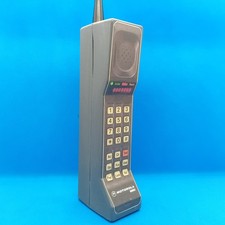 Handmade DynaTAC 8000x Prop Brick Phone in Gray - The Front is a Label. picture