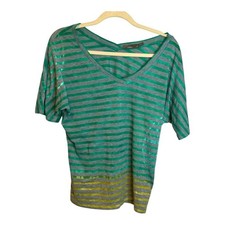 PrAna Shirt Women's Size Small Lightweight Outdoor Stripes Organic Cotton picture