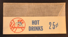 Orig. 1964 New York Yankees Stadium Vendor Hat New Old Stock Vintage Paper Cap picture