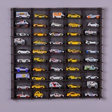 1:64 Scale Toy Car Wall Display Shelf  50 Car Diecast Model Organizer Storage picture