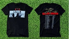 2 sided 1987 U2 The Joshua Tree Tour Rock Ban T Shirt Black picture