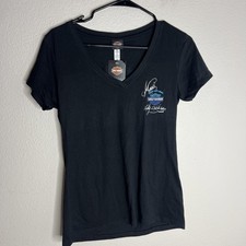 Harley Davidson Women’s T Shirt Size Medium Black Maui Hawaii Graphic Tee NWT picture