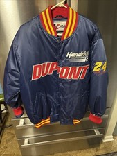 Vintage Jeff Gordon DuPont Hendricks Chase Authentic Nylon Bomber Jacket XL picture