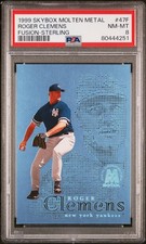 1999 SKYBOX MOLTEN METAL FUSION STERLING #47F ROGER CLEMENS PSA 8 (SN: 300/500) picture