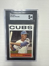 1964 Topps Baseball Card #175 Billy Williams SGC 5 Chicago Cubs ￼ picture