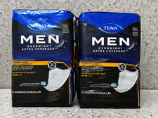 Lot of 2 TENA Men Overnight Extra Coverage Guards 16 Ct Each 32 Total Sealed picture