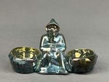 RARE Alphonse Cytère Rambervilliers French Iridescent Glazed Figural Salt Cellar picture