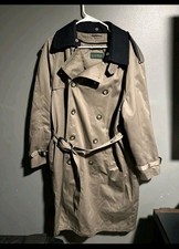 Vintage Ralph Lauren Trench Coat Mens Size 40R English picture