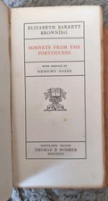 Poetry: Sonnets From The Portuguese, Elizabeth Barrett Browning - Leather 1903 picture