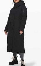 Lululemon Winter Warrior Parka Black Size 6 Long Insulated Coat Goose Down EUC picture