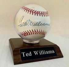 Ted Williams Autographed Baseball Signed OAL Field of Dreams COA Rawlings picture