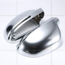 For Audi Q3 A3 S3 A4 S4 A5 S5 A6 S6 Pair Silver Mirror Cover Caps Replacement picture