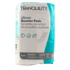 Tranquility Essential Booster Pads Heavy Youth 30 Count Disposable Incontinence picture