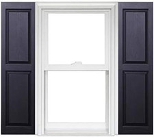Homeside Raised Panel Vinyl Shutters (1 Pair) 14-1/2In. X 35In. - 050 B picture