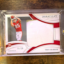 Panini 2022 Immaculate Trey McBride RC Helmet RL-TMB Cardinals /10 picture