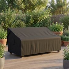 MR.COVER 2-Seater Patio Loveseat Cover Waterproof Black picture