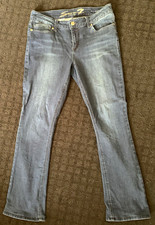 Seven7 Women’s Dark Wash Bootcut Jeans Slim Fit Stretch Mid Rise 5-Pocket 12 picture
