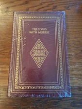 Tuesdays with Morrie by Mitch Albom SEALED Signed Ed. Easton Press w CoA picture