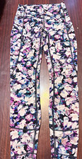 lululemon athletica Fast & Free Floral High Rise Ankle Pockets Leggings 4 picture