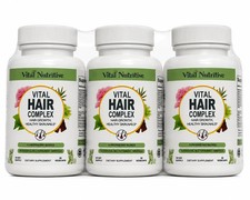 3X VITAL NUTRITIVE Vital Hair Complex - Hair Growth Vitamins for Men and Women - picture