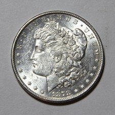 1878-S US Morgan Silver Dollar $1 Nice AU+ Condition Great Luster -835- picture