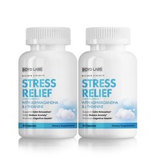 (2 Pack) Boyd Labs Stress Relief with Ashwagandha and L-Theanine, 60 Count picture