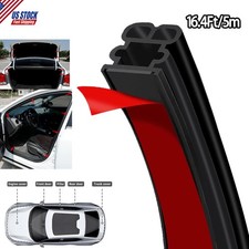 16.4Ft Car Door Seal Strip Weather Stripping Automotive Thick Rubber Seal Trim picture