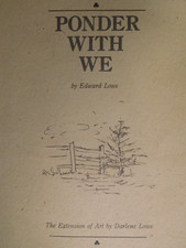 Rare ~ Ed Lowe ~ Kitty Litter King ~ Ponder With We Poems 1988 + Christmas Card picture