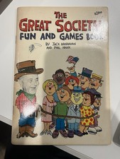 1965 Vintage The Great Society Fun and Games Book LBJ Jack Hanrahan Phil Hahn picture