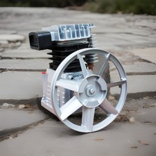 Aluminium 3.5HP Twin Cyclinder  Air Compressor Head Pump 11.5CFM 145PSI Pulley picture