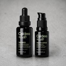Caldera Lab The Good & Eye Serum Set Men's Botanical Rich Anti Aging Gift picture