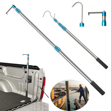 Cargo Grabber Reach Retriever Tool 7 Ft Heavy Duty Truck Tool Telescoping Hook picture