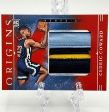 2025-26 Panini Origins Cedric Coward RC Rookie Jumbo Jerseys Red Patch #16/75 picture