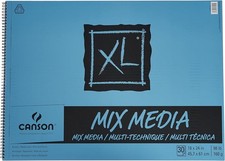 Canson XL Series Mix Media Paper Pad 18x24 inches — Heavyweight 160gsm Sheets picture