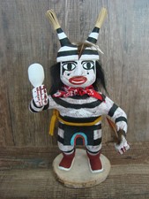 Native American Clown Kachina Dancer Signed Benally picture