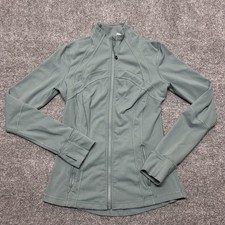Lululemon Define Jacket Womens 8 Green Slim Fit Full Zip Thumbholes Running Yoga picture