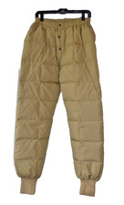 CABELA'S Men’s Goose Down Pants Quilt Puffer Cuff BaseLayer Hunt Ski SZ L Large picture