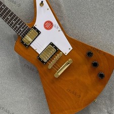 Solid Body Electric Guitar Stainless Rounded Fret Gold Hardware HH  picture