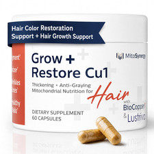 MitoSynergy Grow + Restore Hair Growth Supplement for Men & Women | Pack of 1 picture